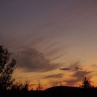 Coucher de  soleil sur Boileau, Québec, Canada