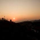 Coucher de soleil sur Bonifacio