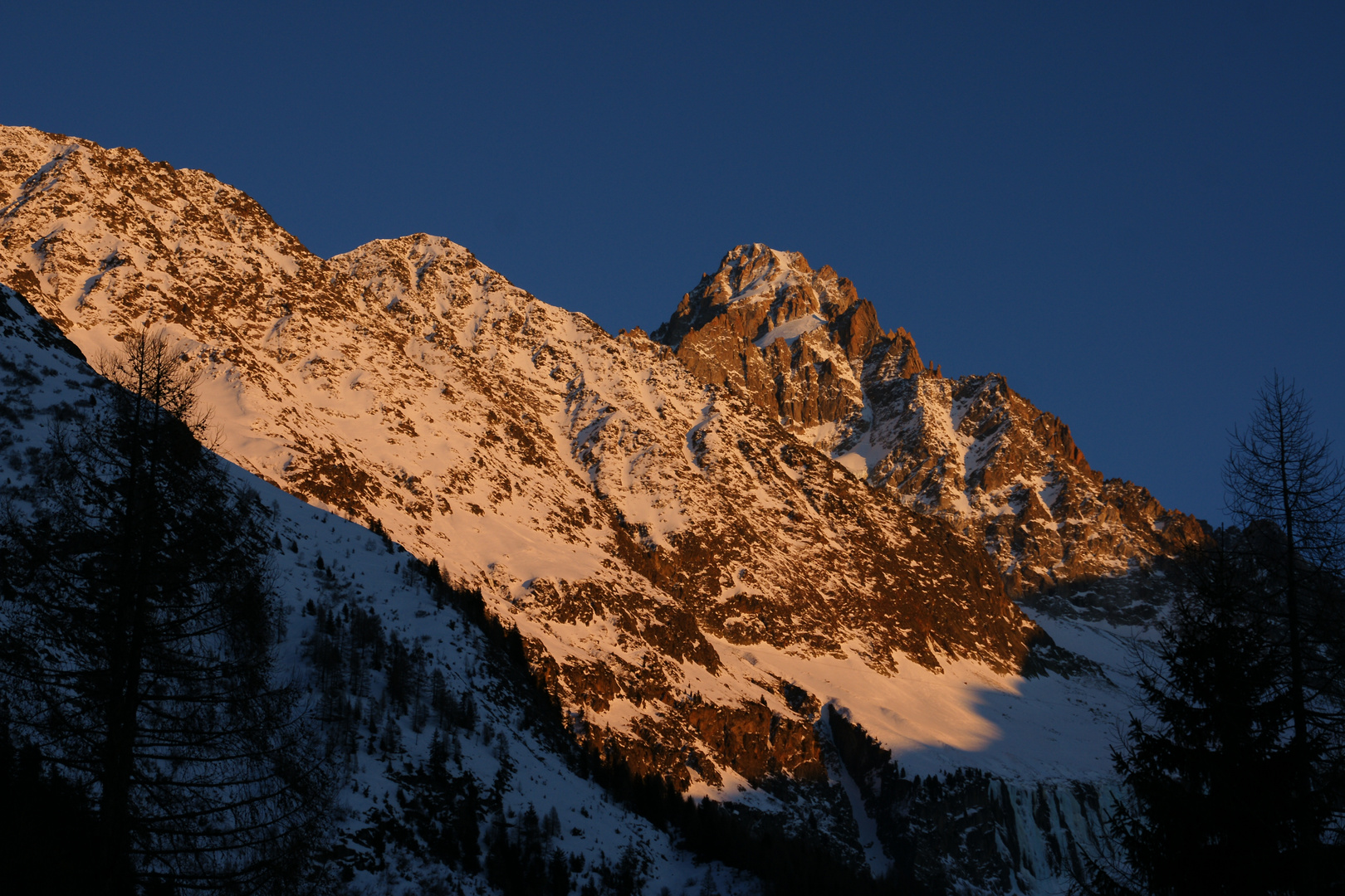 coucher de soleil sur Chardonnet