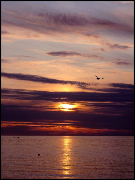 Coucher de soleil sur Fécamp