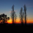 Coucher de soleil sur grand écran