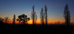 Coucher de soleil sur grand écran