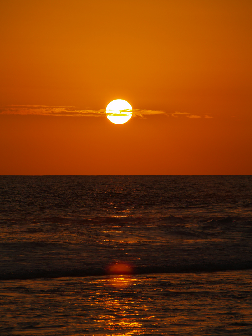 coucher de soleil sur Grande Anse