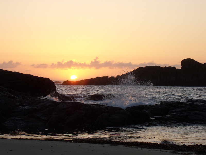 Coucher de soleil sur Iona (Ecosse)