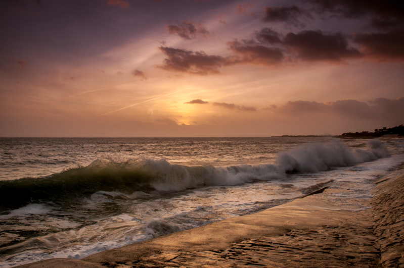 coucher de soleil sur l ile de Ré