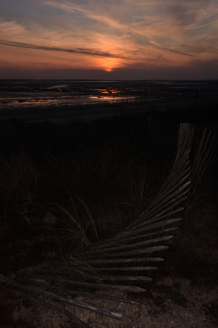 Coucher de soleil sur la Baie de Somme