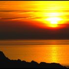 coucher de soleil sur la baie de St-Brieuc