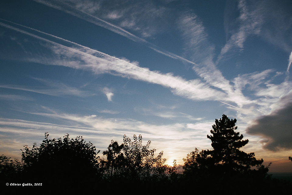 Coucher de soleil sur la Bresse