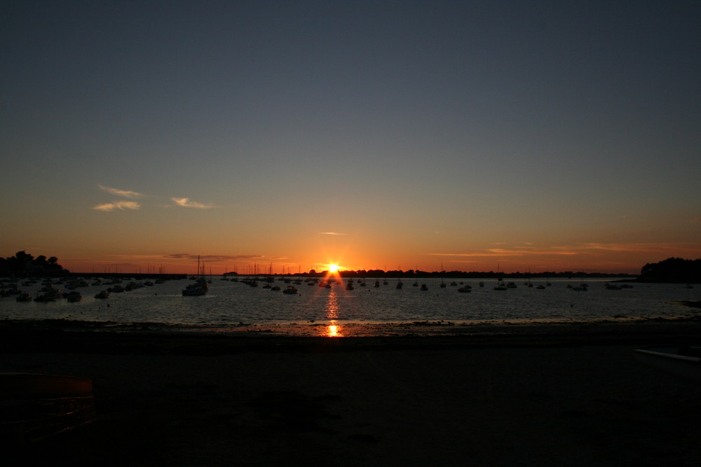 coucher de soleil sur la Bretagne