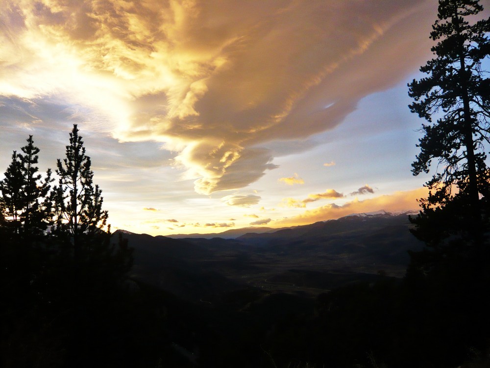 Coucher de soleil sur la Cerdagne