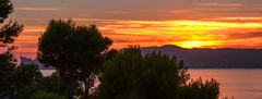 Coucher de soleil sur la Ciotat, Cote d'Azur