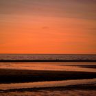 coucher de soleil sur la cote Normande 