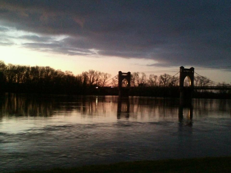 Coucher de soleil sur La Loire