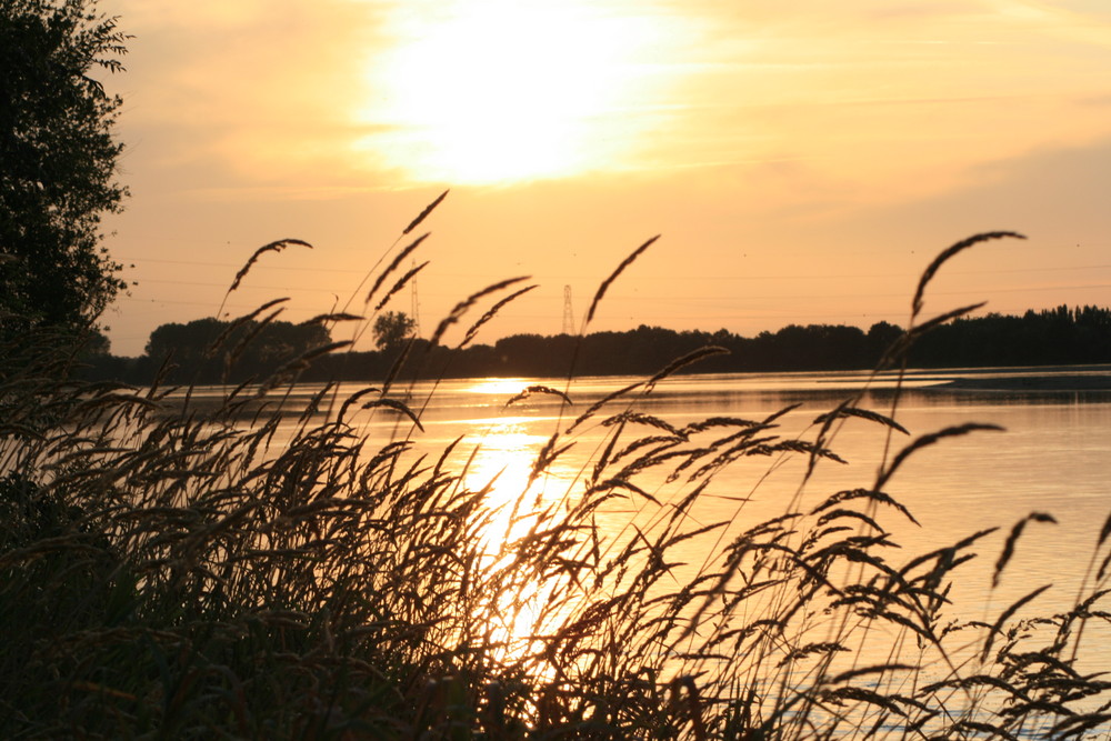 Coucher de soleil sur la Loire