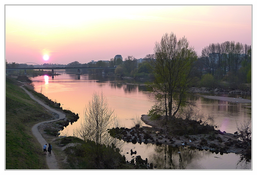 Coucher de soleil sur la Loire