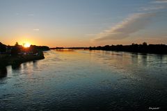 Coucher de soleil sur la Loire 