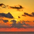 coucher de soleil sur la Méditerranée