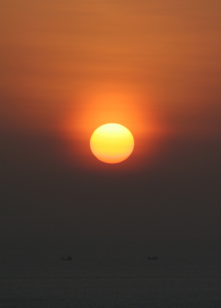 Coucher de Soleil sur la mer d'Andaman