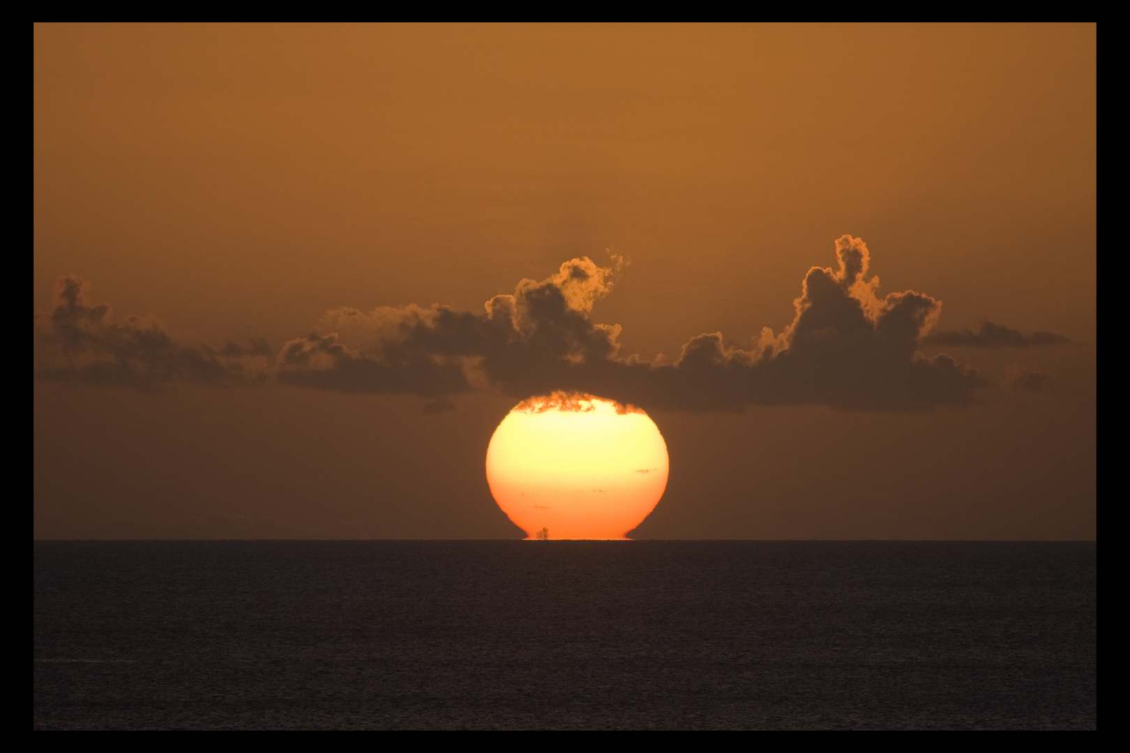 Coucher de soleil sur la Mer des Caraïbes