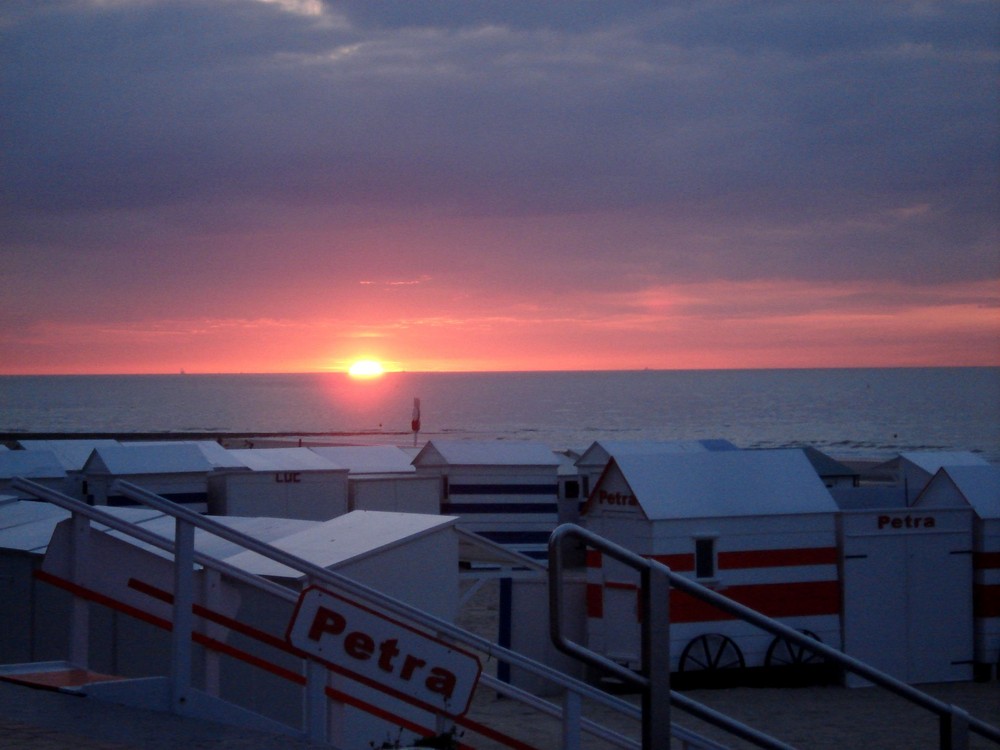 Coucher de soleil sur la mer du Nord