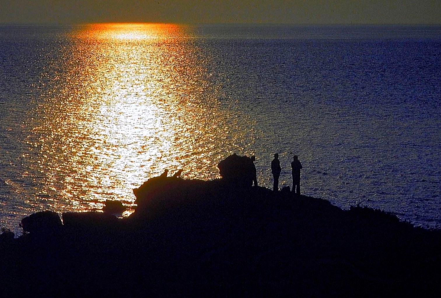 Coucher de soleil sur la plage