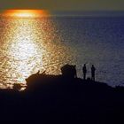 Coucher de soleil sur la plage