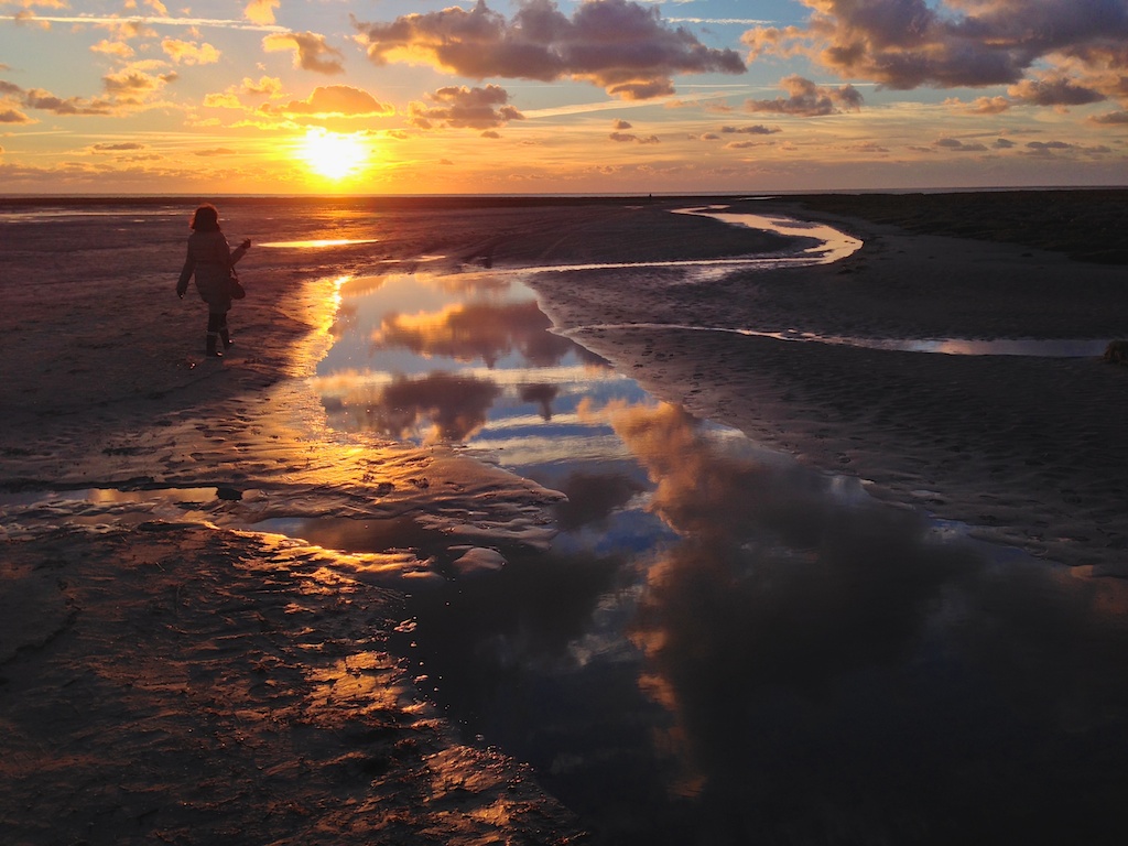 Coucher de soleil sur la Somme