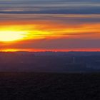 Coucher de soleil sur la vallée de la Baïse