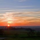 Coucher de soleil sur la vallée de la Baïse   --   Sonnenuntergang über das Baïse-Tal