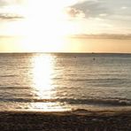 Coucher de soleil sur L'anse Vata à Nouméa