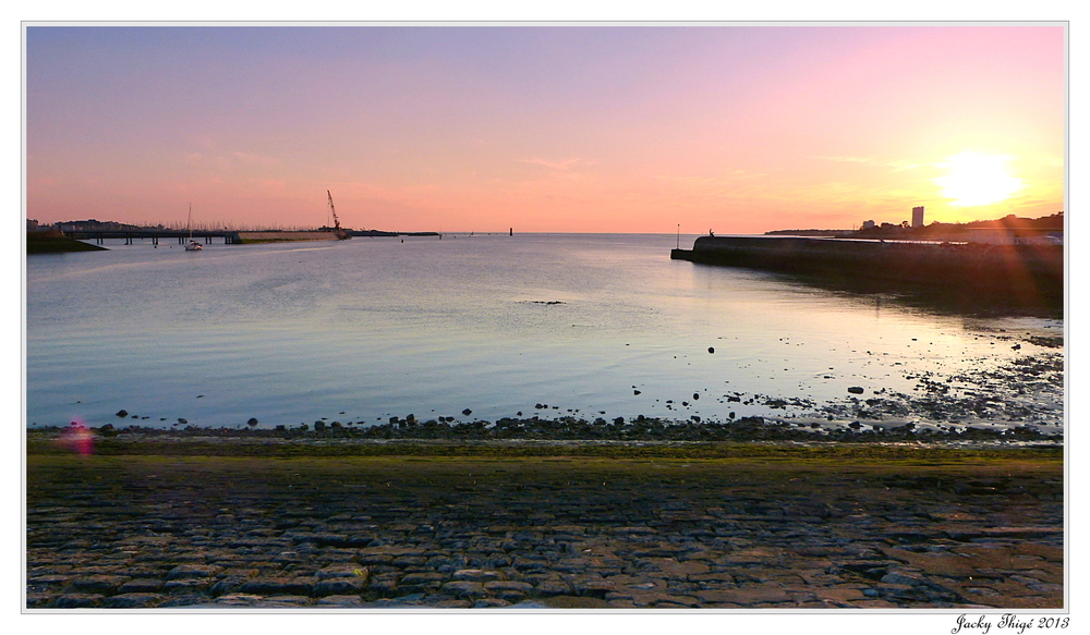 Coucher de soleil sur l'Atlantique