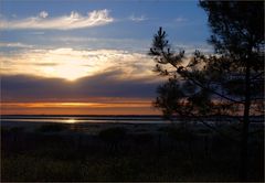 Coucher de soleil sur le bassin de Marennes-Oléron