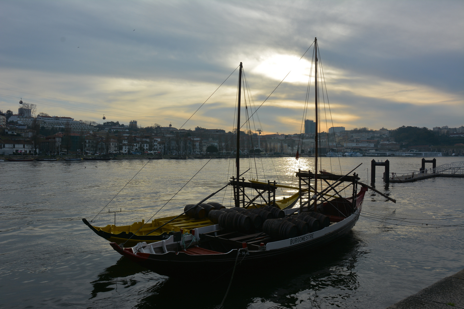 Coucher de soleil sur le Douro