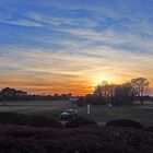 Coucher de soleil sur le Golf du Médoc