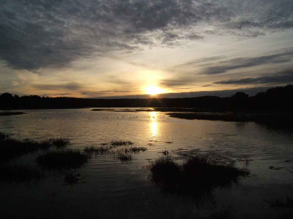 Coucher de soleil sur le golfe du Morbihan