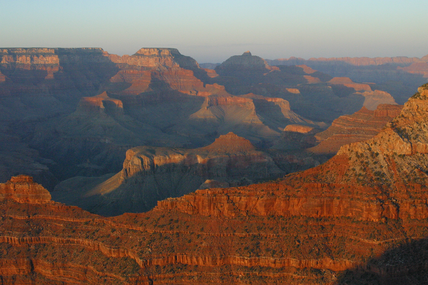 Coucher de soleil sur le Grand Canyon