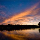 coucher de soleil sur le lac