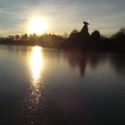 coucher de soleil sur le lac