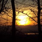 coucher de soleil sur le lac Léman