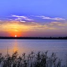 Coucher de soleil sur le lac Mamaia