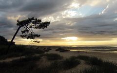 Coucher de soleil sur le Pertuis de Maumusson (Charente-Maritime)