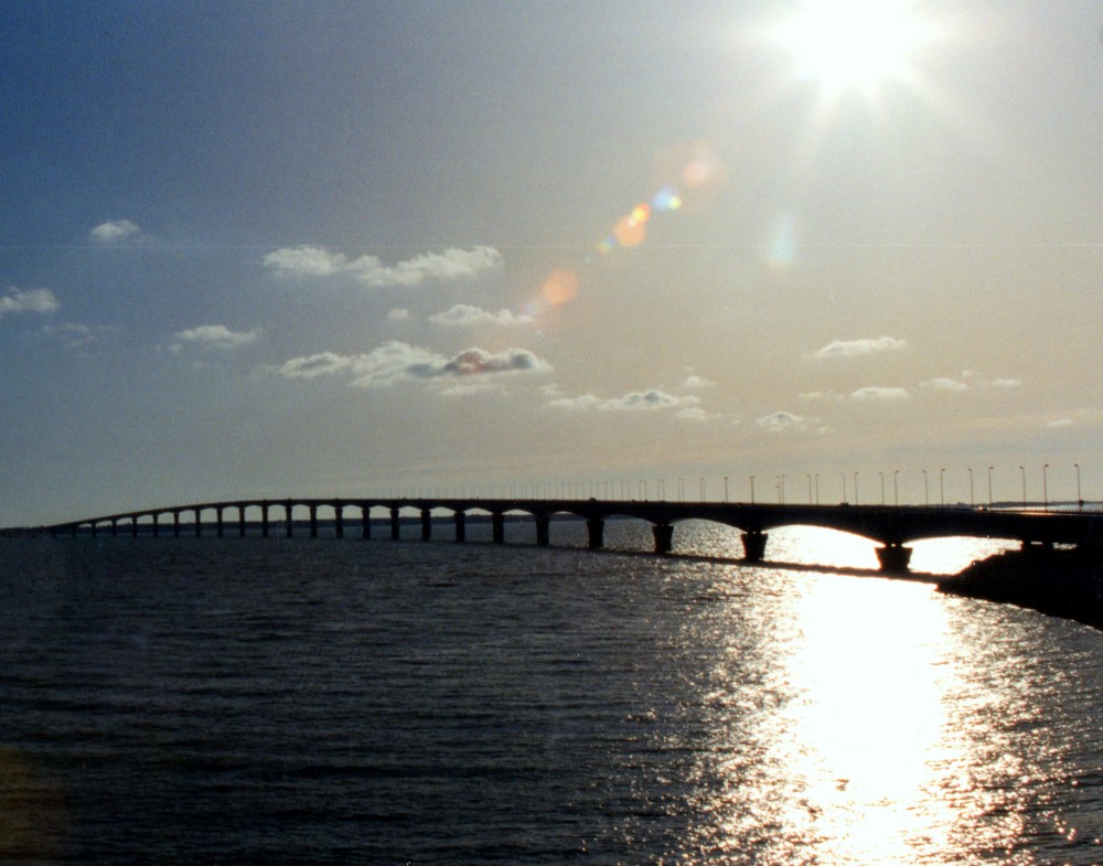 COUCHER DE SOLEIL SUR LE PONT DE L'ILE DE RE