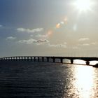 COUCHER DE SOLEIL SUR LE PONT DE L'ILE DE RE