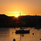 Coucher de soleil sur le port des Flamands