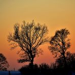 Coucher de soleil sur le premier plateau - Jura