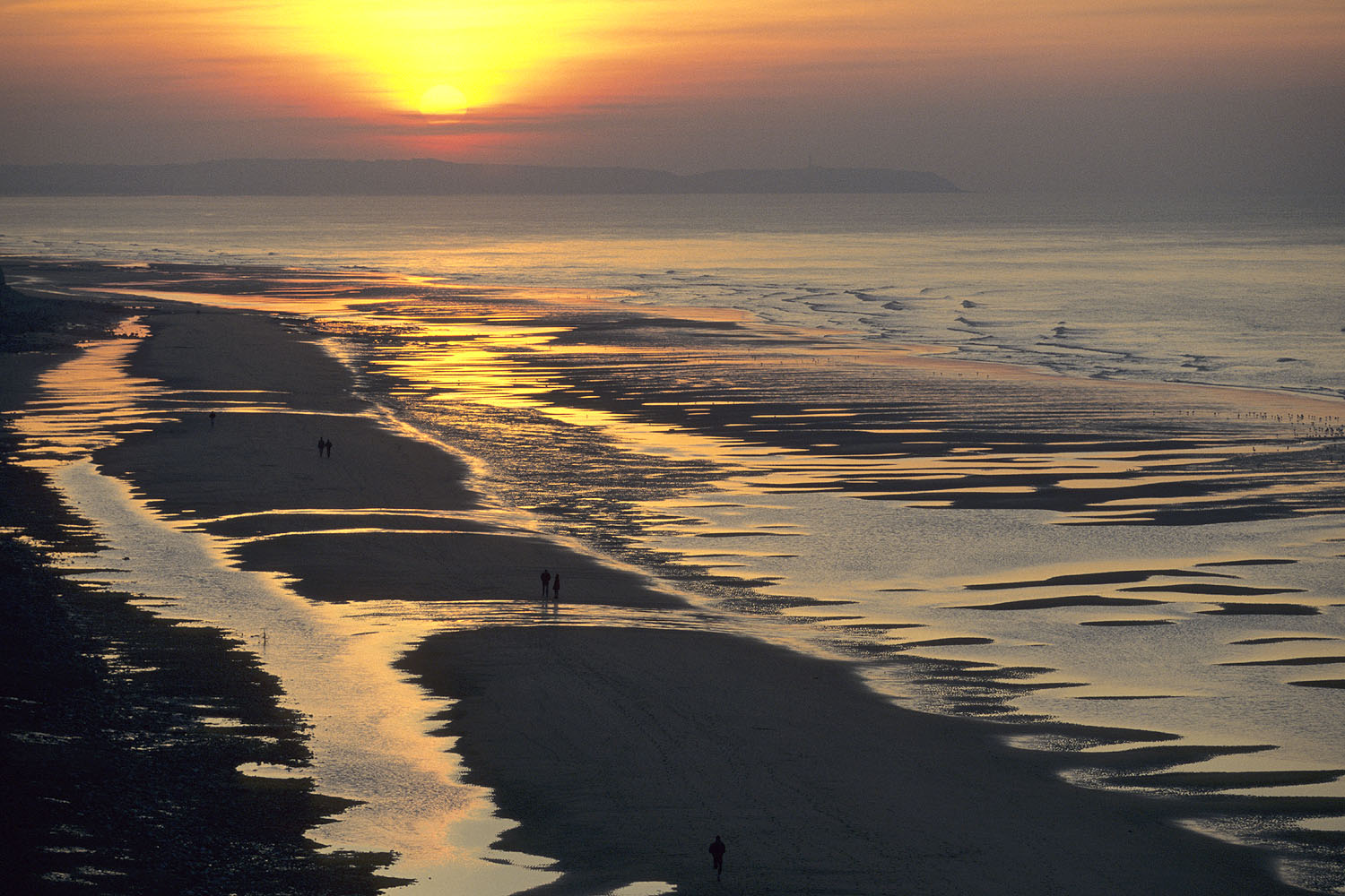 Coucher de soleil sur le site des deux caps