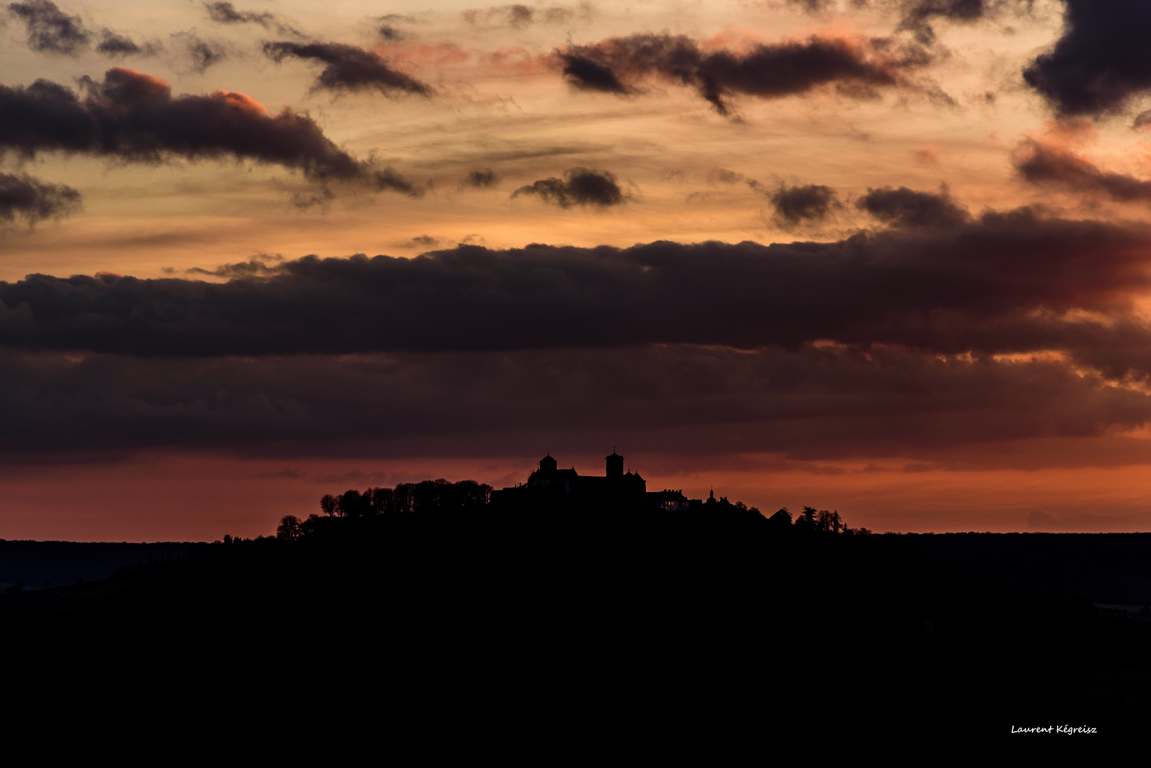 Coucher de soleil sur le Vézelien