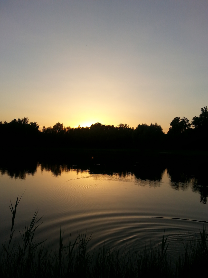 Coucher de Soleil sur l'eau