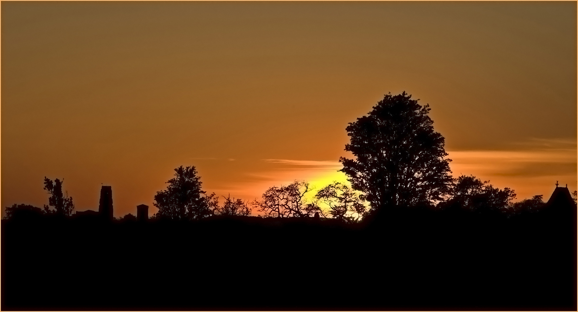 Coucher de soleil sur Lectoure