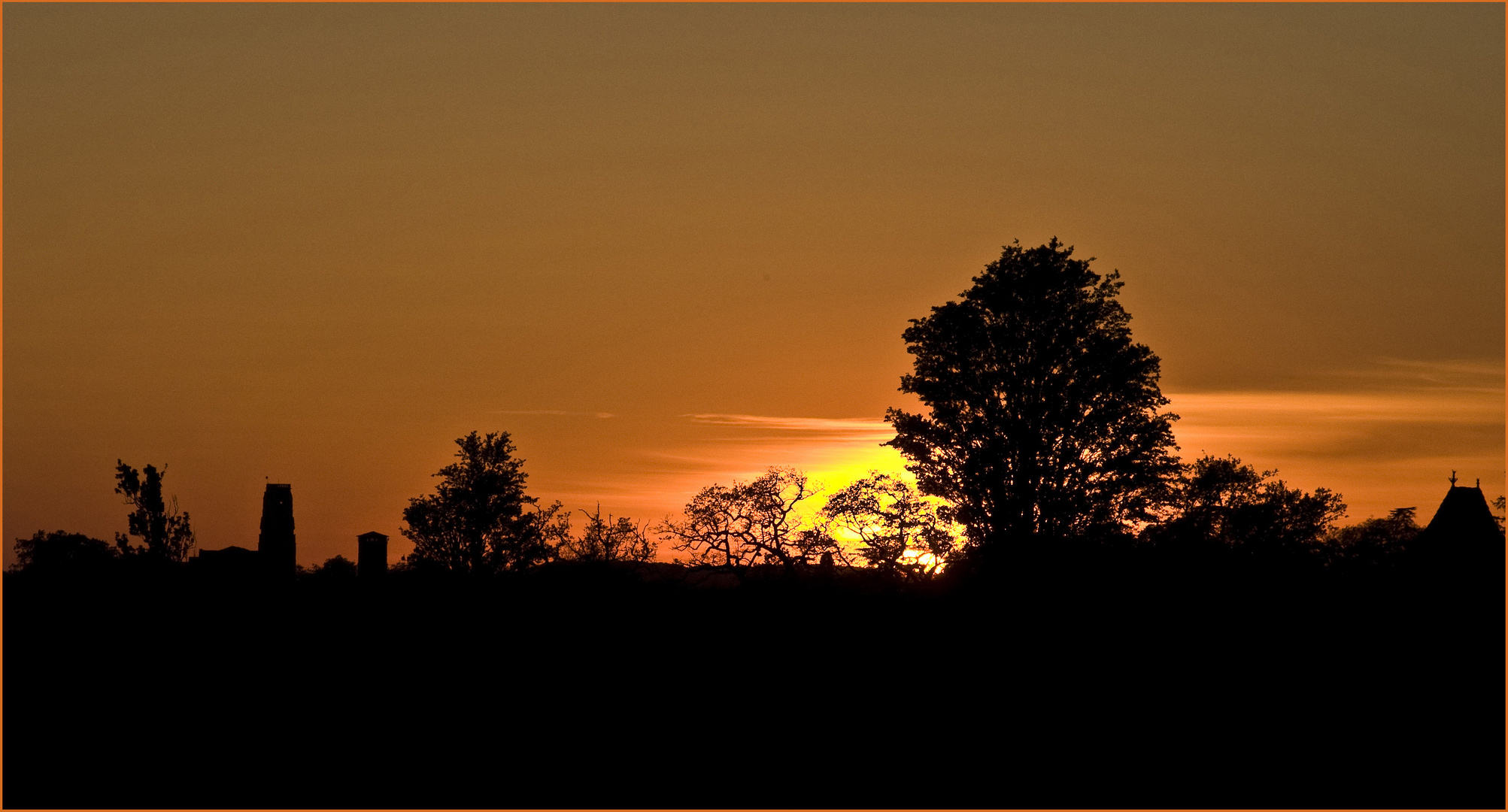 Coucher de soleil sur Lectoure